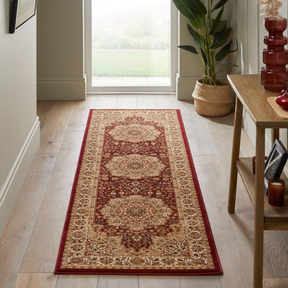 Grand Heritage GH101 Traditional Persian Runner Rugs by Concept Looms in Red